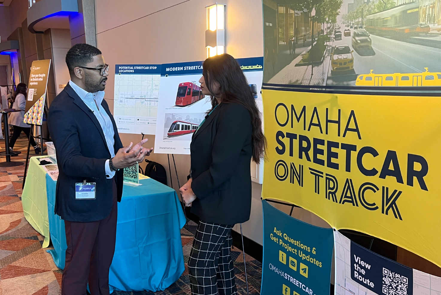 Omaha Streetcar community outreach at 2023 YP Summit