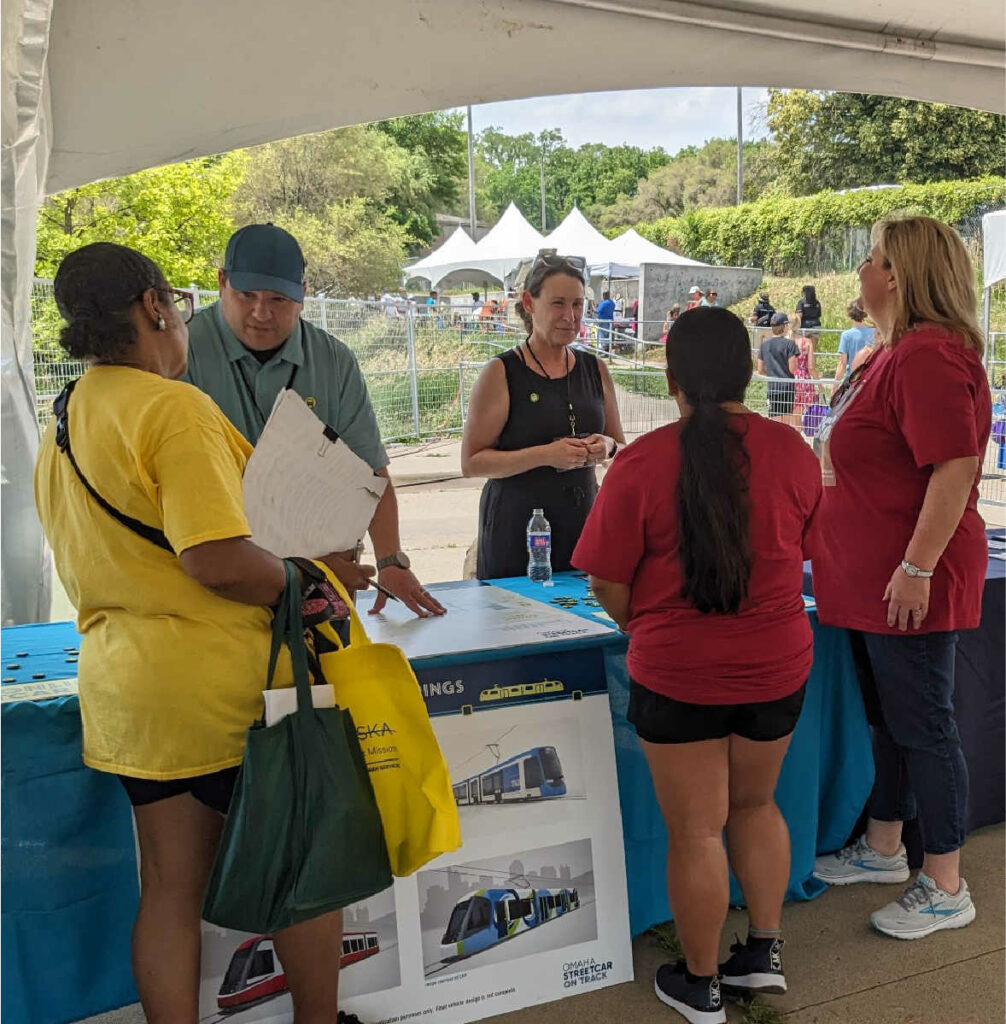 Omaha Streetcar community outreach at local events