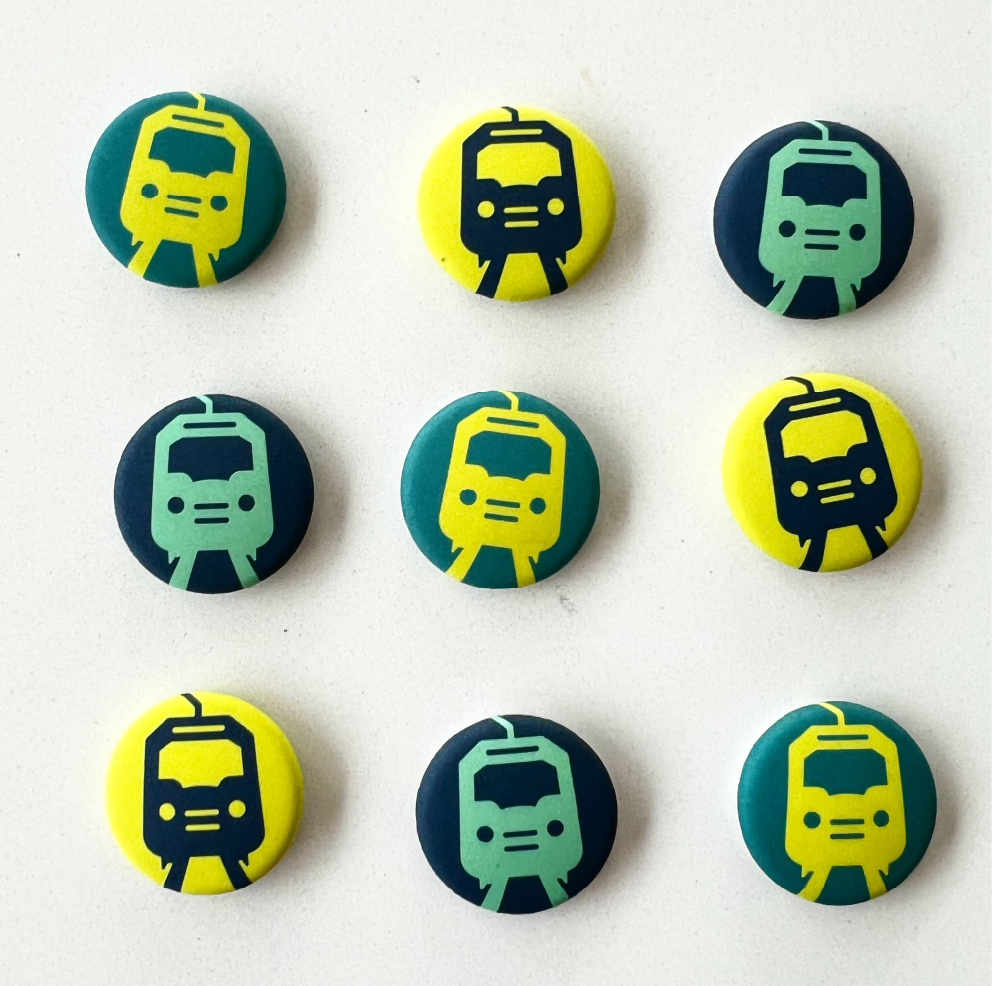 Omaha Streetcar buttons