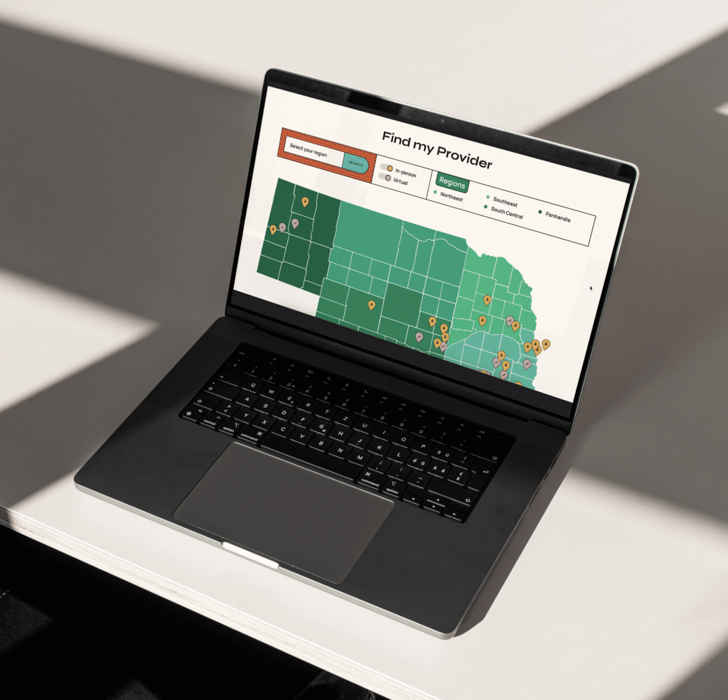 In Control campaign Website - Find a provided map